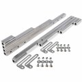 Jegs Aluminum Wire Loom Set Fits Up To 9 5mm Spark Plugs Polished And Ball Milled Finish Includes Two Wire Looms Mounting 