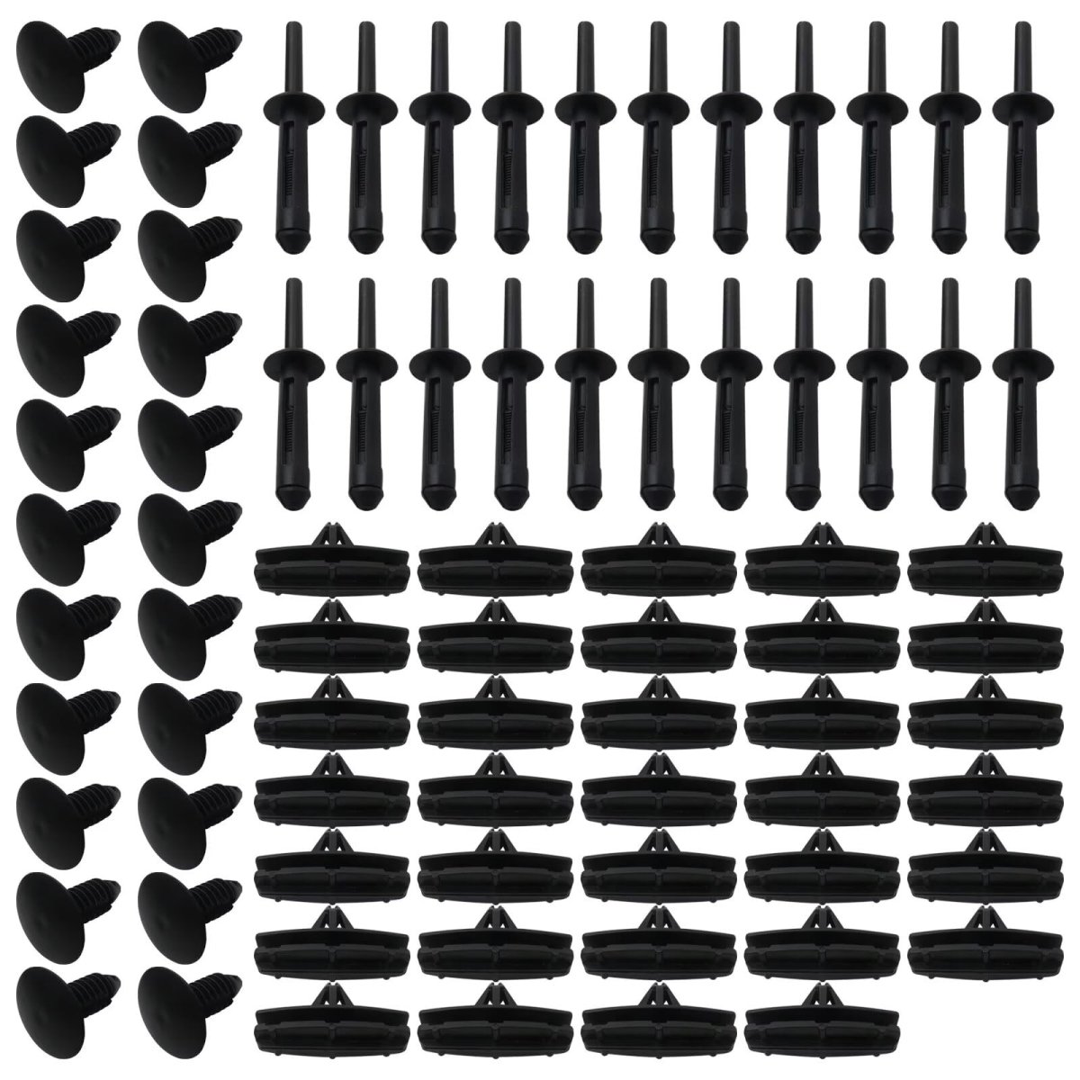 78pc Full Fender Flare Clip Hardware Kit Fit For Jeep Wrangler Willys Wheeler Sport Utility 4-door 2015