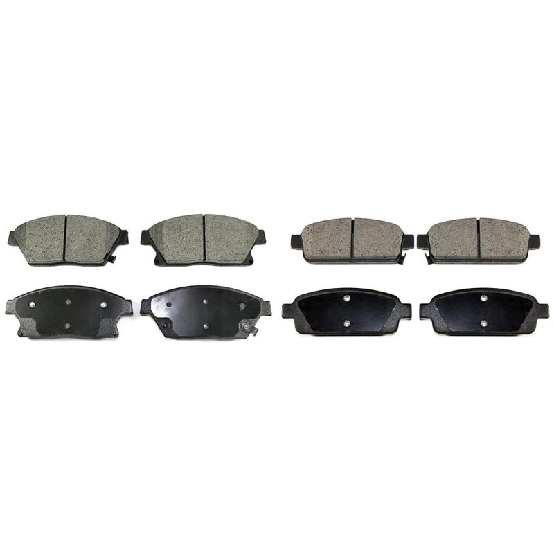 A-partrix Front Rear Brake Pads Fits Buick Encore 2013-2017 Verano 2012-2017 Chevrolet Chevy Cruze 2014 2015 Orlando 2012-2014