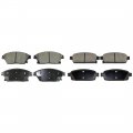 A-partrix Front Rear Brake Pads Fits Buick Encore 2013-2017 Verano 2012-2017 Chevrolet Chevy Cruze 2014 2015 Orlando 2012-2014 