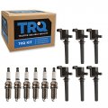 Trq Engine Iridium Spark Plug Ignition Coil Kit For Ford Mazda Mercury V6 3 0l 