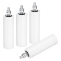 4pcs Slide Gate Guide Roller 6 In Nylon Rollers Support Assembly With Steel Ball Bearings For Sliding Door White 