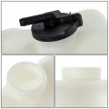 To3014106 Factory Style Car Coolant Reservoir Overflow Bottle Tank With Cap Compatible Toyota Rav4 1996-2000 Bare White