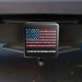 I Stand Usa National Anthem Star-spangled Banner American Flag Patriotic Tow Trailer Hitch Cover Plug Insert