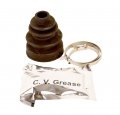 Front Inner Cv Boot Kit For 2005 2006 2007 2008 Kawasaki Kvf650 Brute Force 4x4 Heavy Duty Rubber With Grease And Clamps 