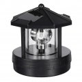 Solar Lighthouse 360 Degree Rotating Led Powered Lights Outdoor Waterproof Light Garden Decor 
