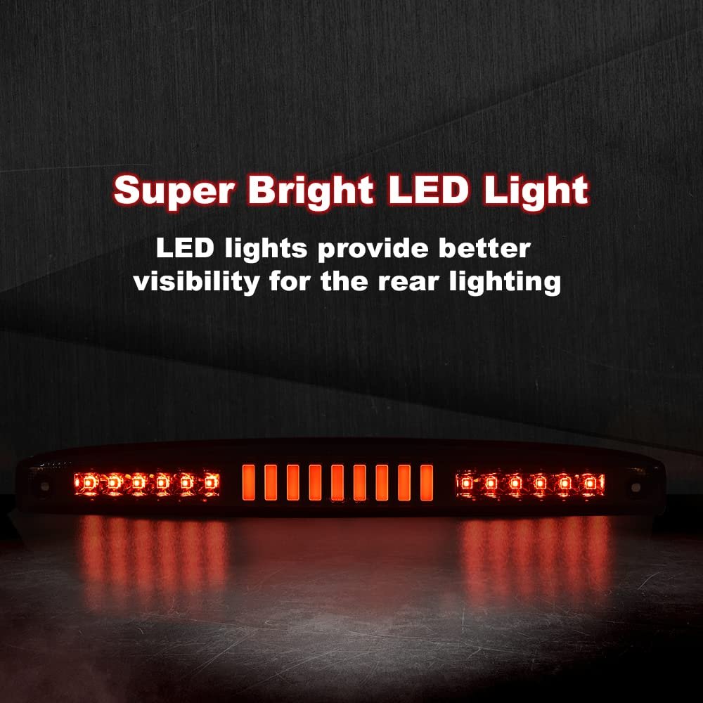 Led 3rd Brake Light For Dodge Ram 2500 3500 2003 2006 High Mount Stop Rear Tail Cargo Lamp Smoky Lens Clear Housing Type I