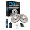 Front Brake Pad And Rotor Kit With Chemical Ceramic Vented For 2016 2019 Honda Hr-v Bka18605 