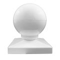 Durable White Pvc Vinyl Dome Ball Post Cap For A True 4 Inch X Single Pack Awcp-ball-4