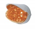 United Pacific 37300 19led Watermelon Grakon 1000 Flush Mount Marker Auxiliary Light Kit W Visor Sealed Housing- Amber Led Dark 