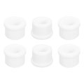 6pcs Rubber Grommets 15mm Drill Hole 10mm Id Top Hat Grommet White Silicone Plug Gasket For Wiring Automotive 