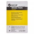 Niche Brake Pad Set For Yamaha Raider Vmax V Star 950 Stryker Fjr1300 3d8-25806-00-00 Rear Organic 4 Pack
