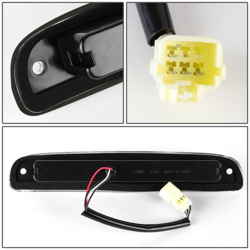 Dna Motoring 3bl-dkt07-led-bk-sm Black Housing Led Third Tail Brake Light For 97-07 Dodge Dakota