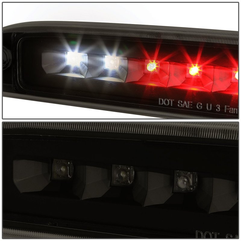 Dna Motoring 3bl-dkt07-led-bk-sm Black Housing Led Third Tail Brake Light For 97-07 Dodge Dakota