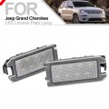 2pcs Led License Plate Light Lamp Assembly For Jeep Grand Cherokee 2014-2020 Compass Patriot 2014 2015 2016 2017 Super Bright