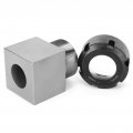 Agatige Er32 Hex Collet Steel Block Chuck Holder For Lathe Engraving Machine Tetrahedron