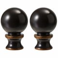 Lighting Lamp Finials 1-1 2 In High 1 4-28 Base Ball For Shade Finial Top Screw Tables Floor Lamps Lamp Topper Knob Oil Rubbed 