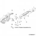 Polaris Rzr Bumper Bracket Lower Rear Right Matte Black Genuine Oem Part 5264495-458 Qty 1