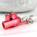 Maycoma Creative Spinning New Turbo Turbocharger Keychain Key Chain Ring Keyring Keyfob Anodized Red