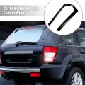 X Autohaux 2pcs Black Rear Window Side Spoiler Wing For Volkswagen Golf 6 Mk6 Gti R Gtd 2008 2009 2010 2011 2012 2013 Auto Trim