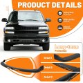 Front Bumper Upper Cover Trim W O Air Holes For 1999-2006 Chevrolet Silverado 1500 2500 Hd 3500 Tahoe Suburban Gm1051103