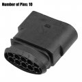 Uxcell 1 Set No 1j0973835 Headlight 10 Pin Plug Connector Adapter Clip Kit Replacement For Vw Audi Seat Skoda