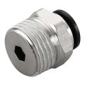 Baomain Quick Connect Coupler Fittings Pc10-04 10mm Tube To 1 2bsp Thread 5pcs