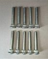 10 Pcs Extended Longer Than Stock Serrated Wheel Stud Bolts 1 2-20 Thread 0 625 In Knurl 3 Length Replacement For Most Ford 