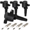 4 Ignition Coils With Iridium Spark Plugspcs Coil Packs Fits 2013018 Ford C-max 2 0l L4 2009-2019 For Escape 2 5l 2-pins