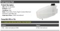Front Radiator Coolant Overflow Tank Reservoir With Cap 2 Ports Compatible 1995-2002 International 4900 Dt466