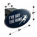 I Ve Got The Runs Running Runner Funny Oval Tow Trailer Hitch Cover Plug Insert