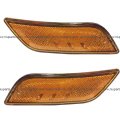 Niuparts Led Front Fender Side Turn Signal Marker Indicator Amber Amber Light Driver And Passenger Fit 2010-2019 Peterbilt 587