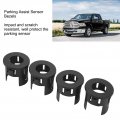 Parking Assist Sensor Bezels 4pcs Front Rear Stable Performance Replacement For Dodge 1500