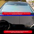 Kimiss Windshield Sun Shade Car Automatic Retractableshade Protection Block Visor Curtain Sun Silver 50 125cm