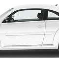 Dawn Enterprises Fe-beetle12 Finished End Body Side Molding For Volkswagen Beetle Carrara White Lc9a 