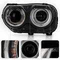 Acanii For Halogen W O Air Ducts Model 2015-2022 Dodge Challenger Led Drl Projector Headlight Headlamp Driver