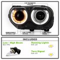 Acanii For Halogen W O Air Ducts Model 2015-2022 Dodge Challenger Led Drl Projector Headlight Headlamp Driver