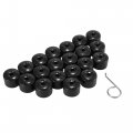 X Autohaux 20pcs 17mm Id Wheel Lock Lug Bolt Nut Cover Cap With Remove Dismantle Tool For Vw Sagitar Magotan Golf Passat Jetta