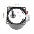 Uxcell Ac 110v Electric Synchronous Motor Metal Gear Turntable Cw Ccw 30rpm 50-60hz 14w 7mm Dia Eccentric Shaft