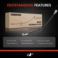 A-premium Front Brake Hydraulic Hoses Compatible With Select Chevy Gmc And Isuzu Models W3500 W4500 Tiltmaster 1998-2002