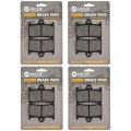 Niche Brake Pad Set For Yamaha Yzf R6s R1 Fz1 Fz6 Yzf600r Raider Yzf1000r Front Semi-metallic 4 Pack