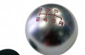 Vms Racing 10x1 25mm Thread 6 Speed Jdm Round Ball Shift Knob In Gunmetal Grey Gray Silver Billet Aluminum For 03-08 2003-2008