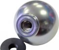 Vms Racing 10x1 25mm Thread 6 Speed Jdm Round Ball Shift Knob In Gunmetal Grey Gray Silver Billet Aluminum For 03-08 2003-2008 