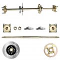 Dnysysj 812mm 32 Atv Quad Rear Axle Assembly Go Kart Wheel Shaft Complete Hub Kit Sprocket Diy Rebuild Replacement For Buggy 