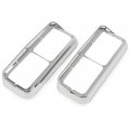 Kuafu Chrome Headlight Bezel Compatible With Kenworth T400 T600 T800 W900b W900l Peterbilt 378 379 Western Star 4900