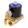 Baomain 1 2 Inch Brass Electric Solenoid Valve Water Air N C Dc 24v 2w-160-15