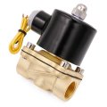 Baomain 1 2 Inch Brass Electric Solenoid Valve Water Air N C Dc 24v 2w-160-15