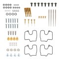 4-pack Carb Carburetor Gaskets Jets Main Rebulid Repair Kits Replacement For Yamaha 1998-2001 Yzf R1
