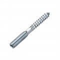 Uxcell M8 Hanger Bolts Length 2-3 4 70mm Double Headed Self-tapping Screw 8mm Wood Joint Furniture Legs 8pcs