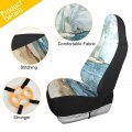 Oyihfvs Two Watercolor Sailing Yachts Drifting In The Quiet Blue Sea 2pcs Front Car Seat Covers Set Universal Fit For Vehicle